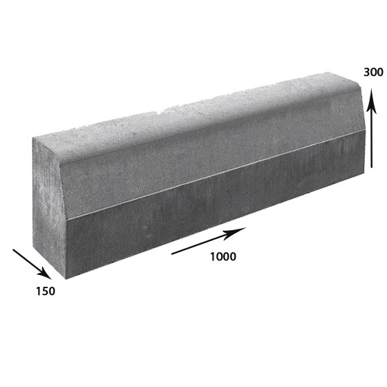 Бордюр дорожный 1000х300х150 ТУ size_1750689834